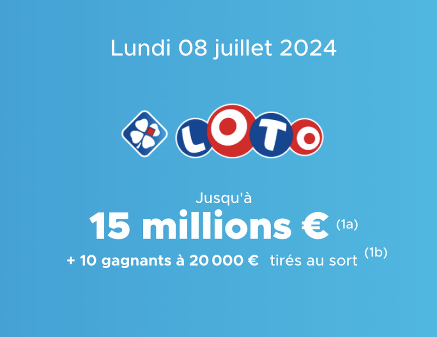 Résultat Loto (FDJ) : le tirage du lundi 8 juillet 2024 [EN LIGNE]