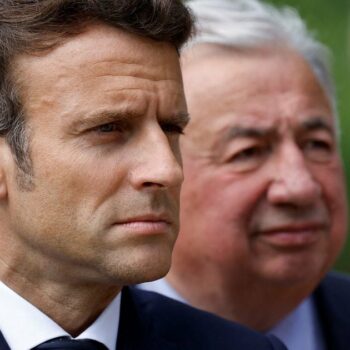 Emmanuel Macron et Gérard Larcher le 10 mai 2022