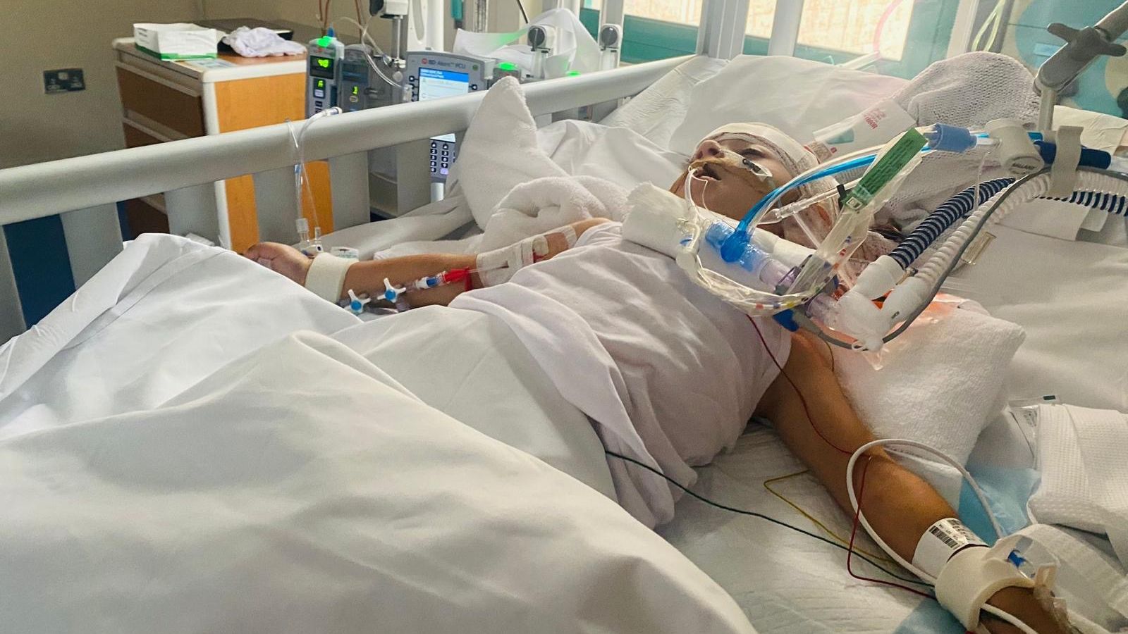 Julia in ICU in the UAE