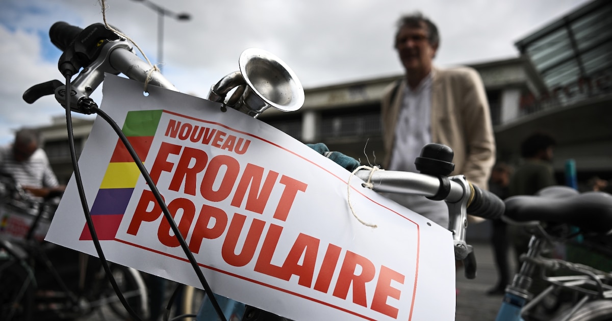 Affiche du Nouveau Front Populaire le 3 juillet 2024 à Bordeaux