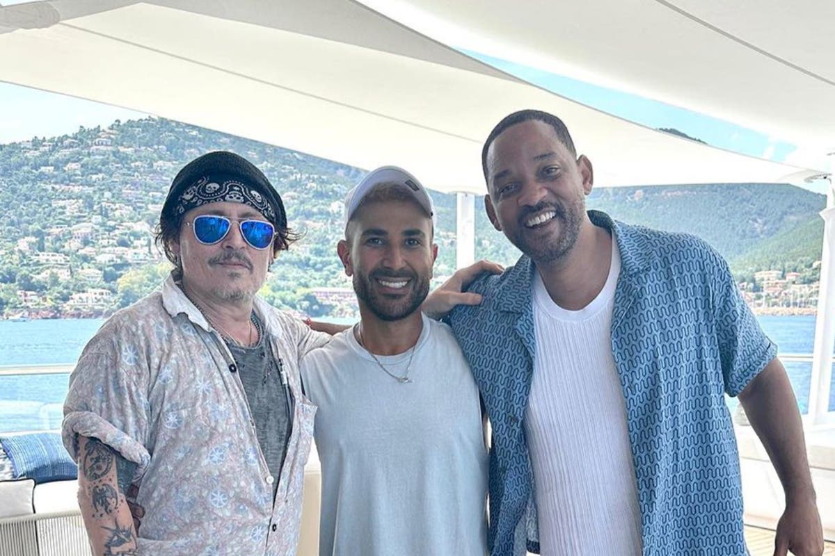 Johnny Depp and Will Smith share yacht trip before Bocelli concert appearances