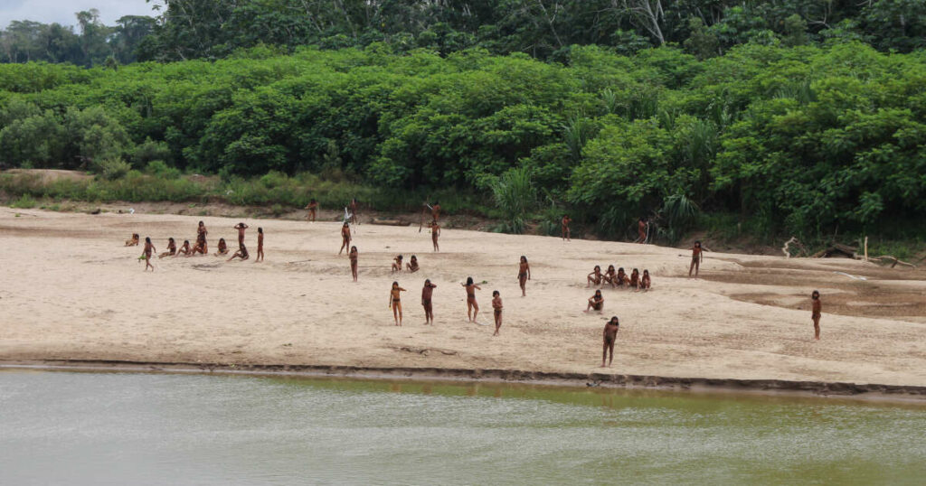 Au Pérou, les images d’une tribu indigène quittant la forêt tropicale inquiètent