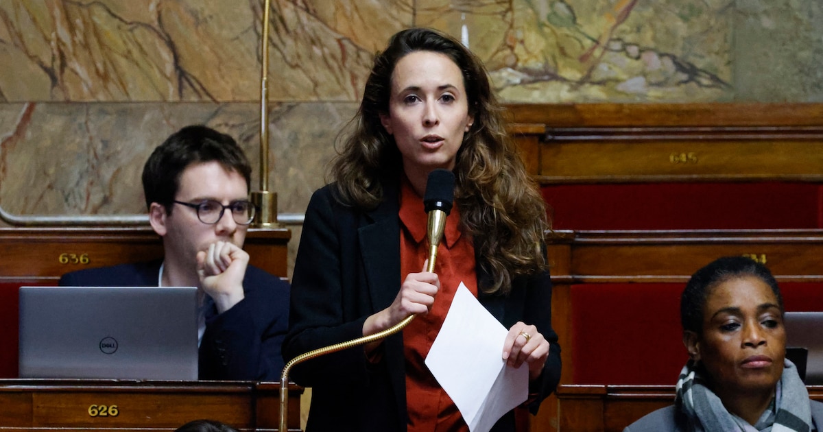 La députée Clémence Guette, membre de La France Insoumise (LFI), désormais vice-présidente de l'Assemblée nationale.