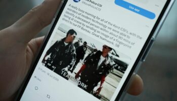 Kent Police CSI posted a Top Gun gif on their Twitter feed following an investigation