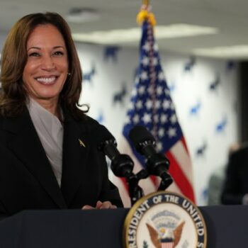 Kamala Harris, lors d'un événement de campagne dans le Delaware, le 22 juillet 2024