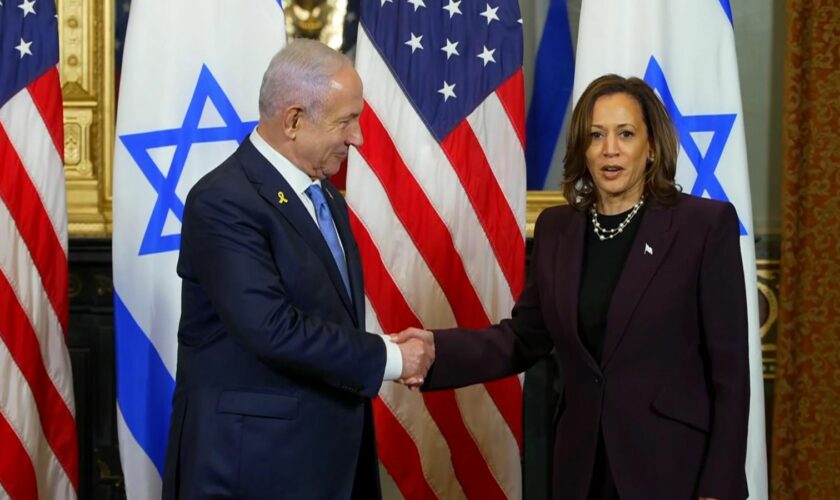 ‘I am looking forward to our conversation, we have a lot to talk about’, Vice President Harris told Netanyahu.