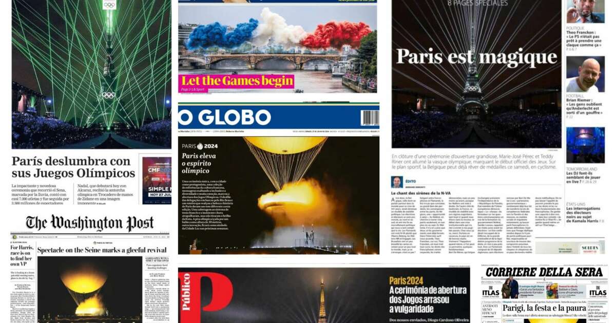 “Paris est magique” : la cérémonie d’ouverture des Jeux 2024 à la une de la presse étrangère