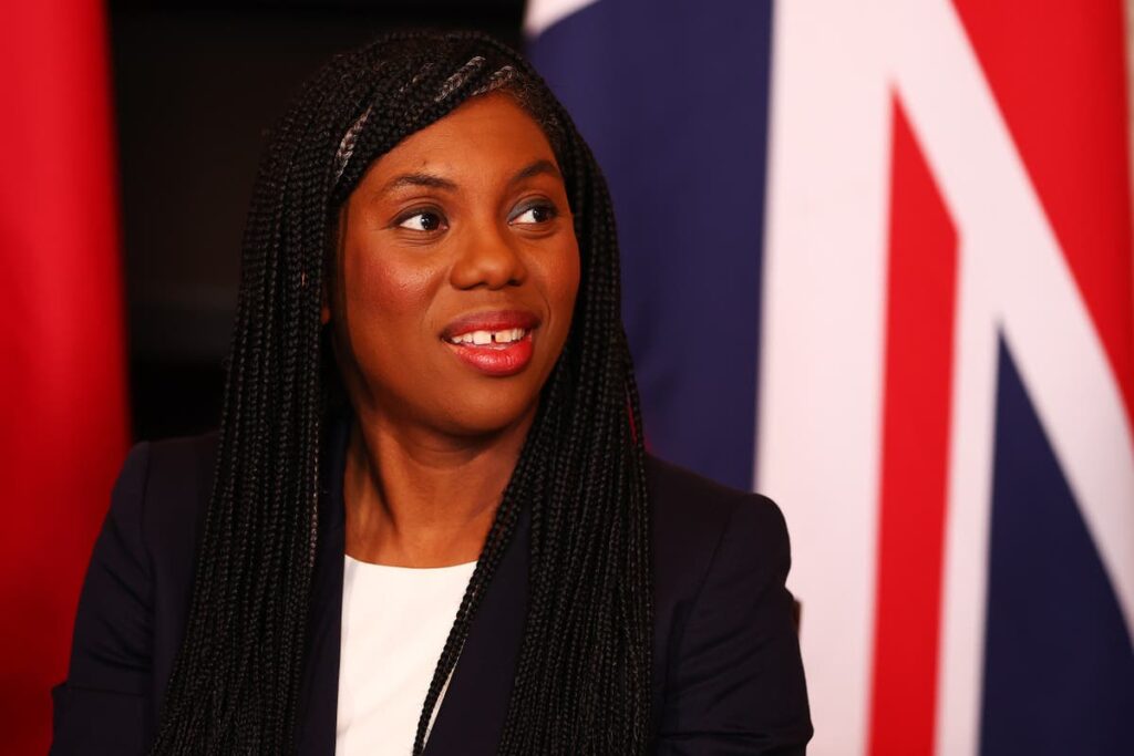 Kemi Badenoch launches Tory leadership bid as Suella Braverman withdraws from contest