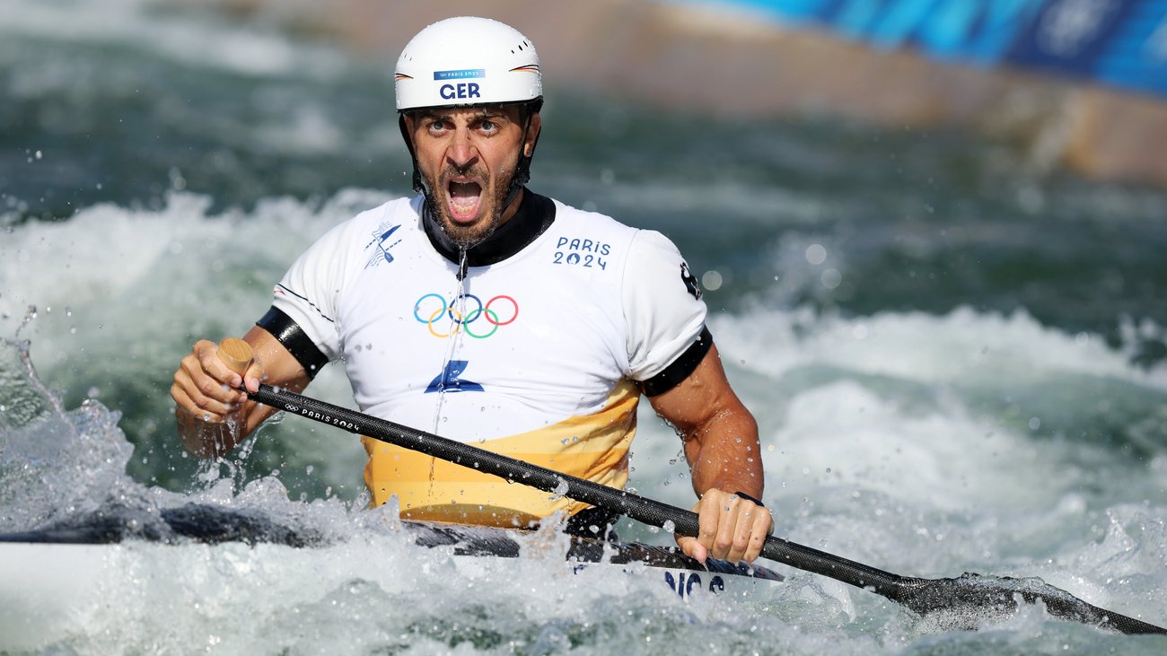 Olympische Spiele in Paris: Sideris Tasiadis verpasst Bronze im Kanu-Slalom knapp