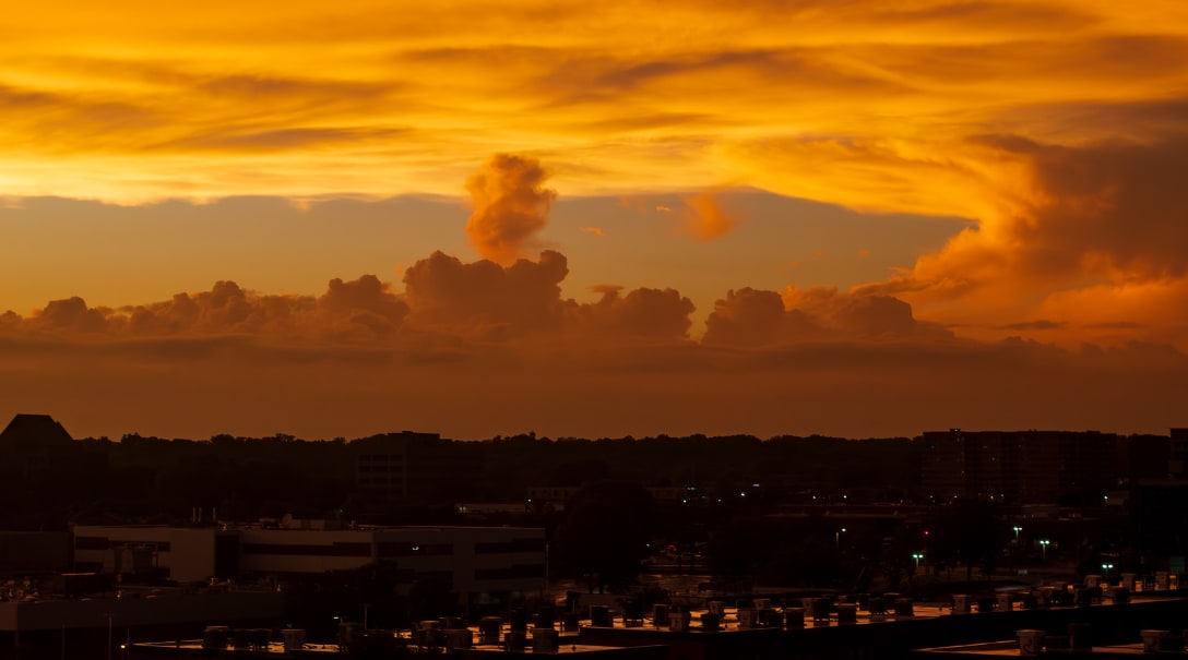 Amazing skies followed Wednesday night’s storms in D.C. area