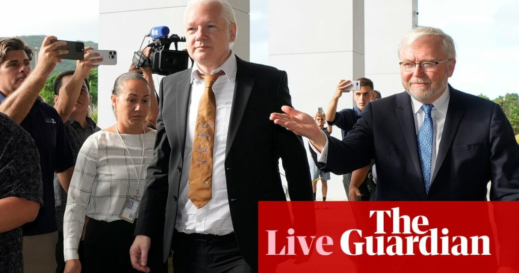 Australia news live: cost to taxpayers of Assange’s freedom flight revealed; urgent health warning for offshore detainees