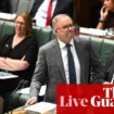 Australia politics live: PM calls for ‘temperature to come down’ on Gaza debate as Coalition targets Fatima Payman stance
