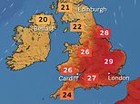 Britain could record hottest day of the year so far as temperatures soar to 32C with heatwave gripping the country - but thunderstorms are on the way