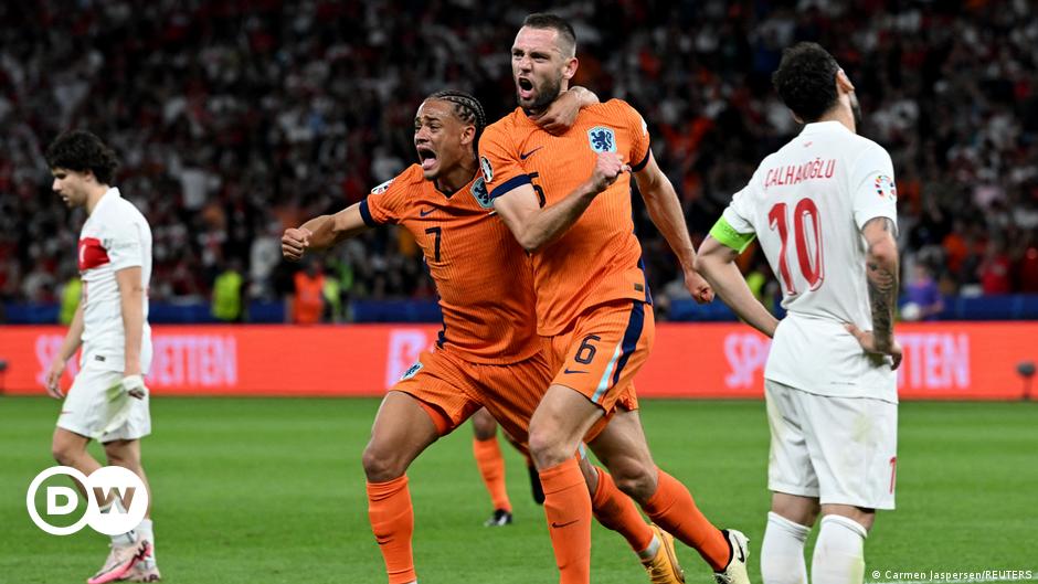 Euro 2024: Netherlands beat Turkey to set up England semi