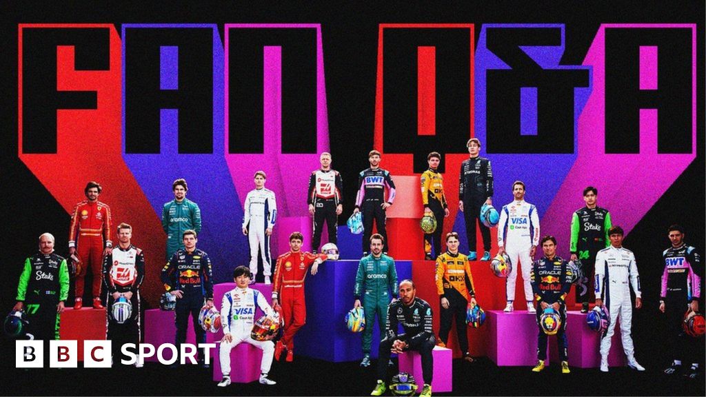 F1 Q&A graphic featuring the 2024 drivers