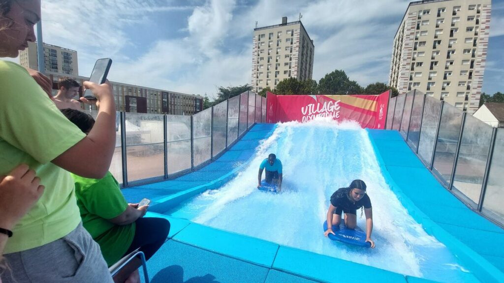 JO Paris 2024: surf, natation, BMX et escalade… À Villeneuve-la-Garenne, les Jeux ont déjà commencé !