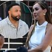 Lauryn Goodman heads out for dinner with a new man as she films scenes for E4's Celebs Go Dating after courtroom showdown with Kyle Walker