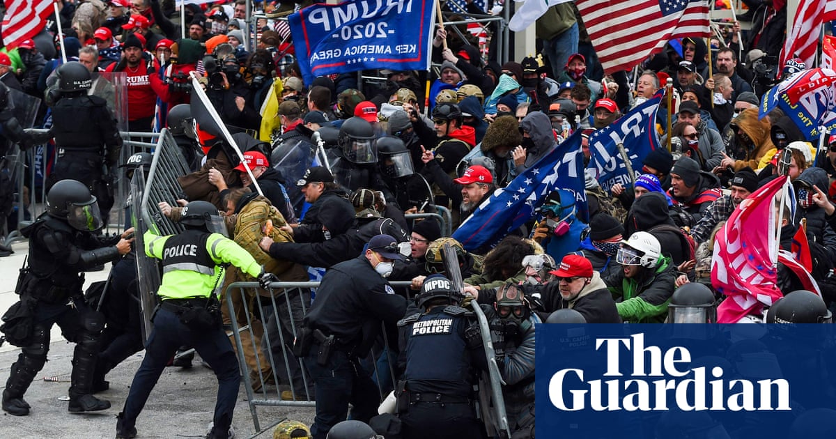 Man accused of Nazi salute during US Capitol attack jailed for nearly five years