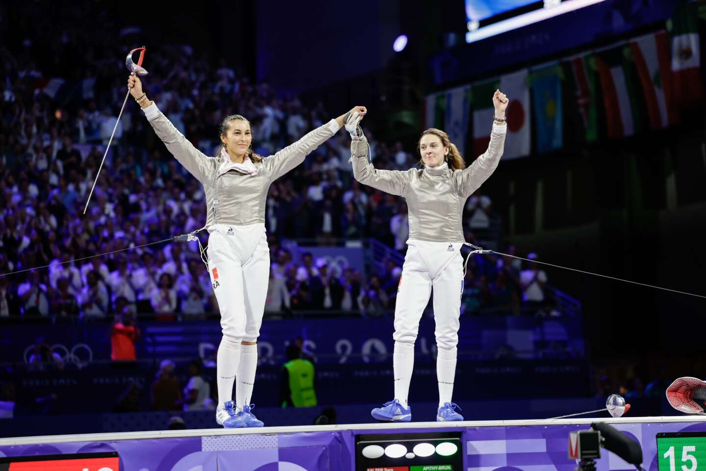 Manon Apithy-Brunet et Sara Balzer, deux sabreuses sur le toit du Grand Palais