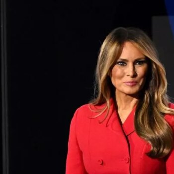 Melania Trump appears for first time since Donald's assassination attempt as she struts into RNC