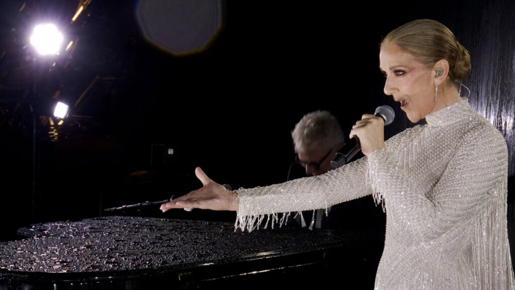 Olympia: Und dann steht Céline Dion plötzlich auf dem Eiffelturm