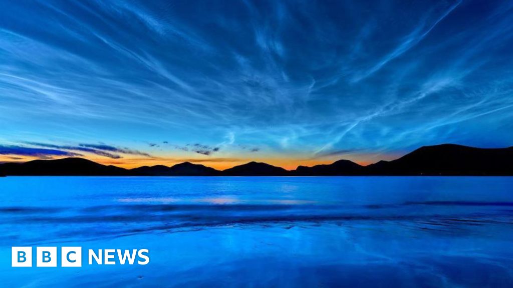 Scotland's skies aglow with rare clouds