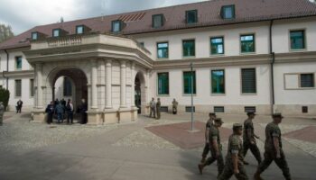 Eucom-Hauptquartier in Stuttgart: Erhöhte Sicherheitsstufe für US-Militär in Europa. Foto: Marijan Murat/dpa