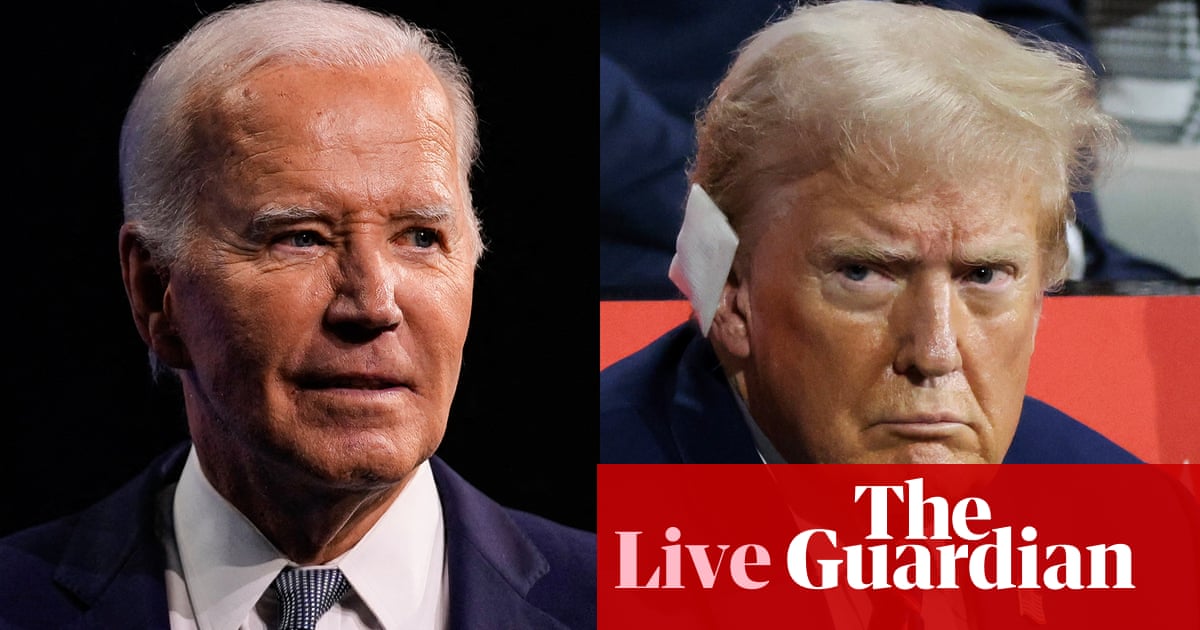 Trump campaign chief accuses Democrats of ‘attempted coup’ against Biden – live