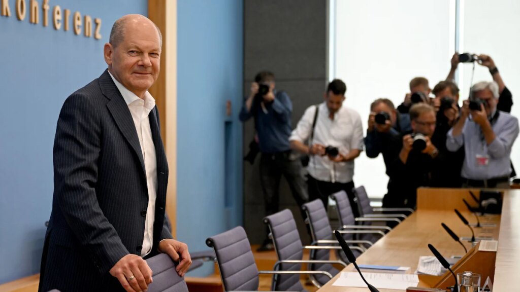 Vor der Sommerpause: Olaf Scholz gibt Sommer-Pressekonferenz