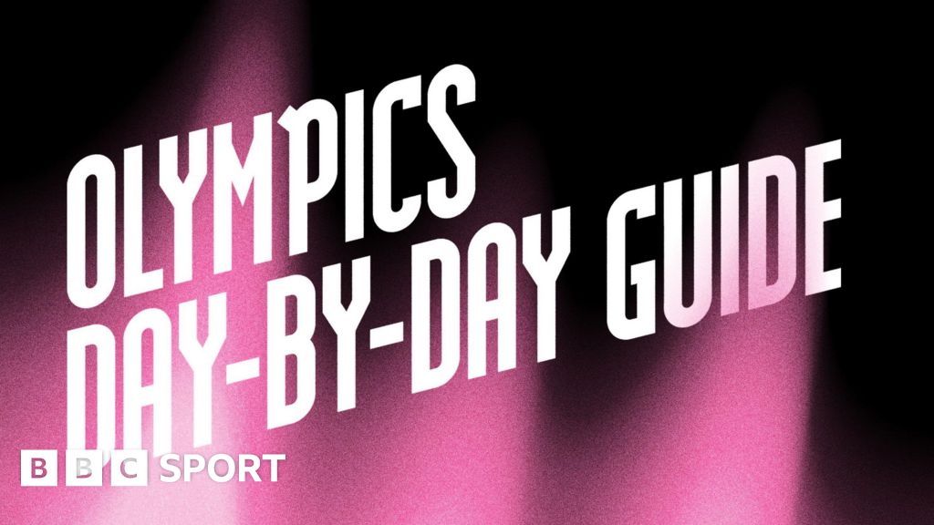 Olympics day-by-day guide graphic