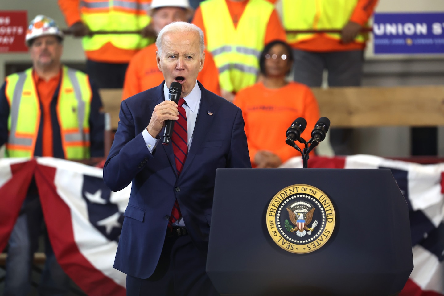 Why are Democrats sticking with Biden? Ask the unions.