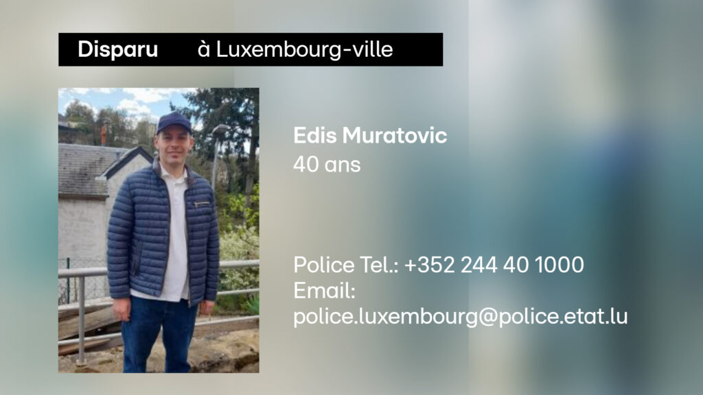 Appel à témoins: Cet homme est porté disparu au Luxembourg