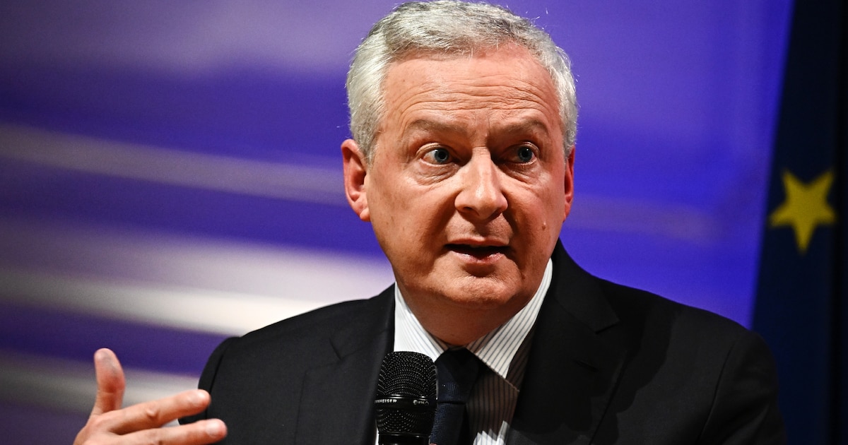 Le ministre de l'Economie et des Finances Bruno Le Maire lors d'une réunion entre le Medef et les chefs de partis et de coalitions avant les législatives, le 20 juin 2024 à Paris 