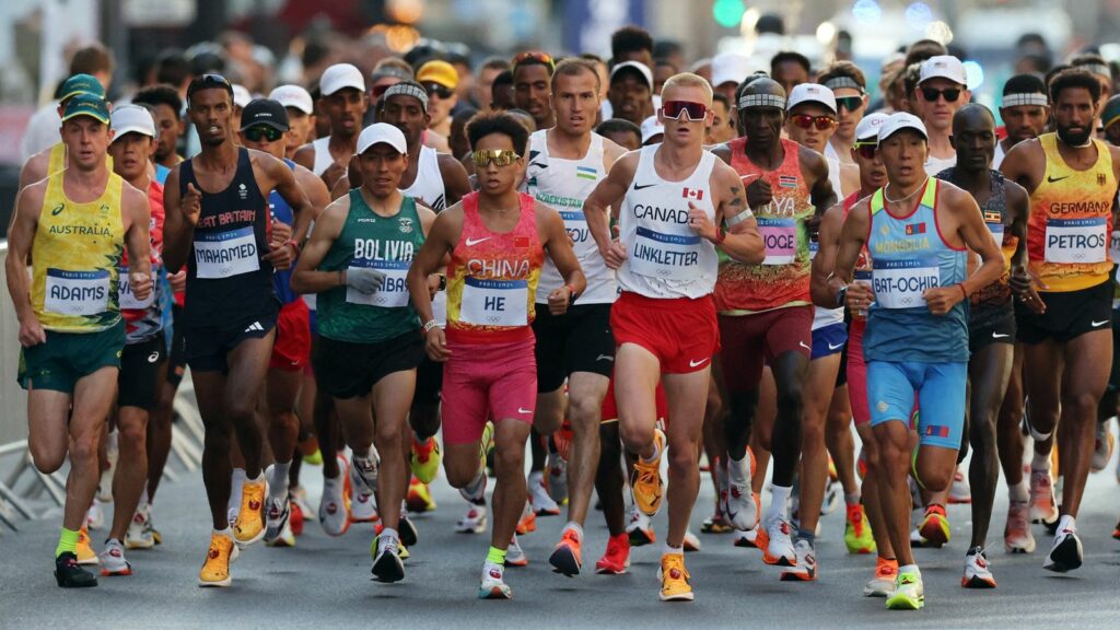 The Olympic men's marathon is under way. Pic: Reuters