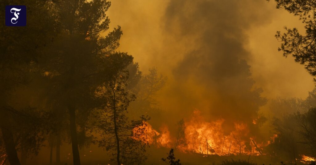 Griechenland: Fortschritte im Kampf gegen Waldbrand nahe Athen