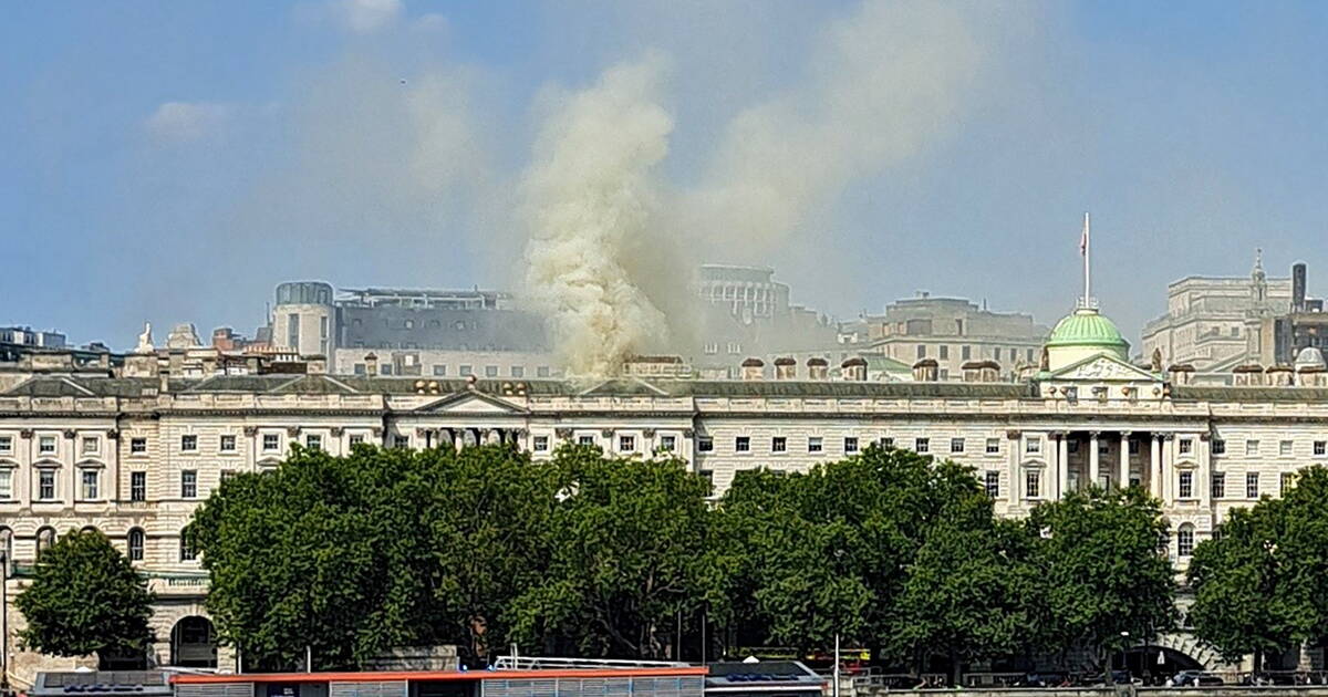 Londres : incendie à la Somerset House, important centre d’art en plein centre de la ville