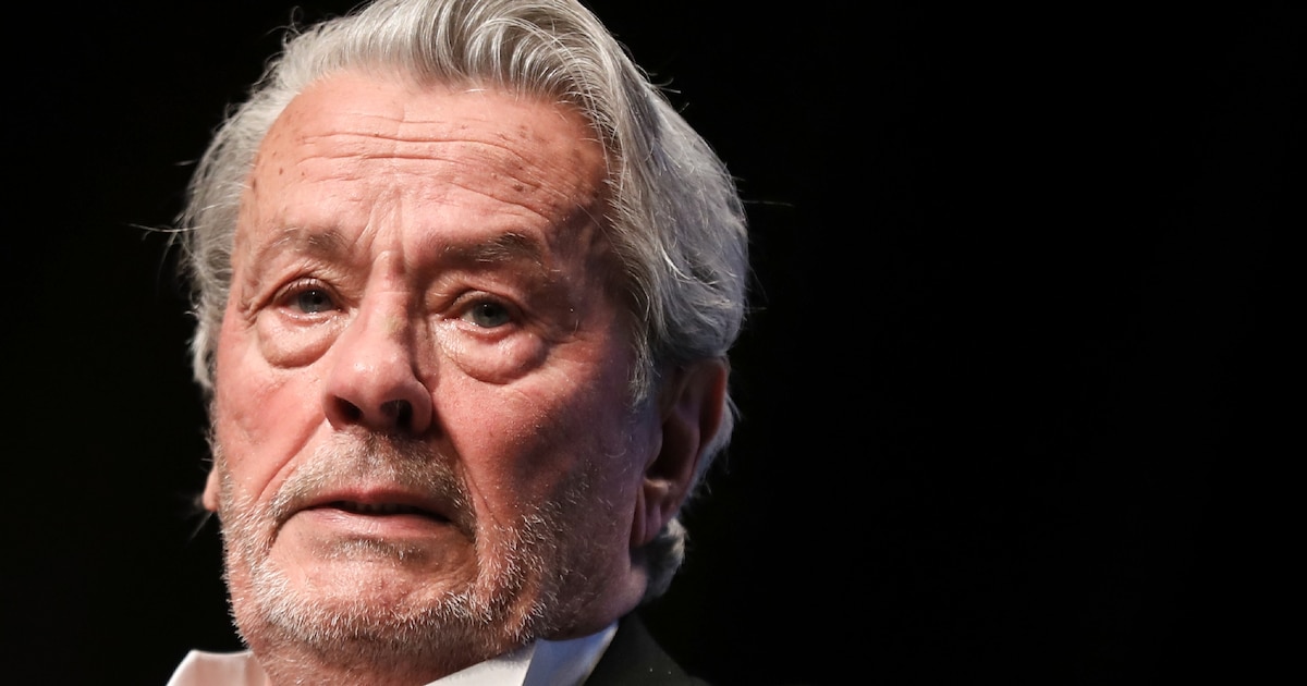 L'acteur Alain Delon, le 19 mai 2019, à Cannes, dans les Alpes-Maritimes