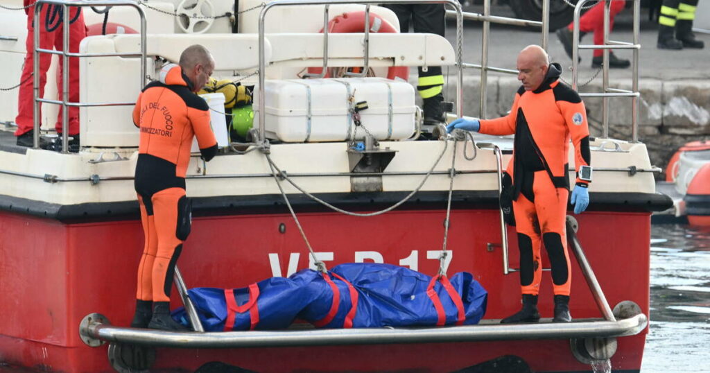 Naufrage d’un yacht en Sicile : enquête ouverte pour «homicide involontaire par négligence»