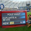 Athlétisme : Armand Duplantis établit un dixième record du monde à la perche avec un saut à 6,26 m