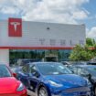 Des voitures Tesla Model Y en vente chez un concessionnaire à Austin, au Texas (Etats-Unis) en mai 2023