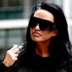 Katie Price arrives at court before bankruptcy hearing