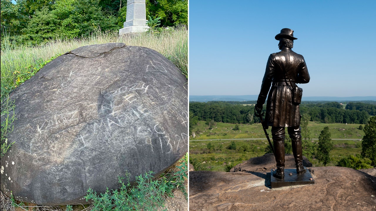 Vandalism found at Gettysburg battleground, preservationists remove traces of defacement: 'Hallowed ground'