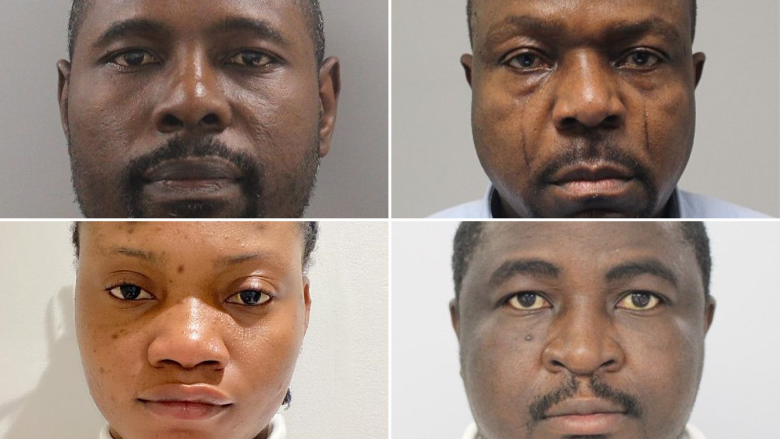 Clockwise: Abraham Alade Olarotimi Onifade, 41; Adekunle Kabir, 54; Aderinsoye Shodipo, 38; Nosimot Mojisola Gbadamosi, 31. Pics: PA