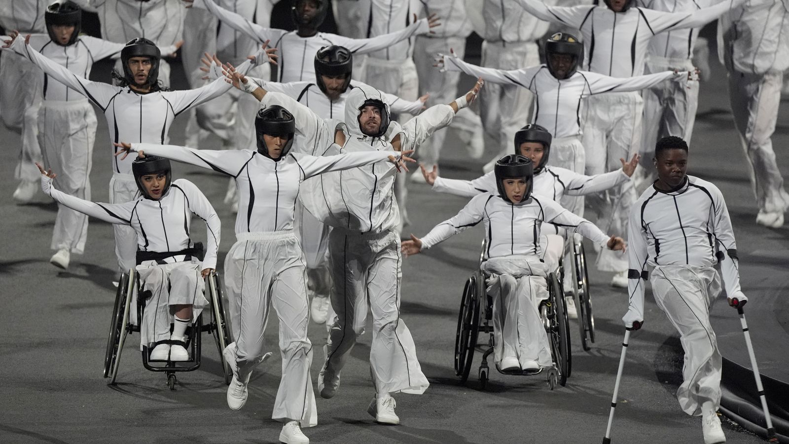 A dance performance during the opening ceremony. Pic: PA