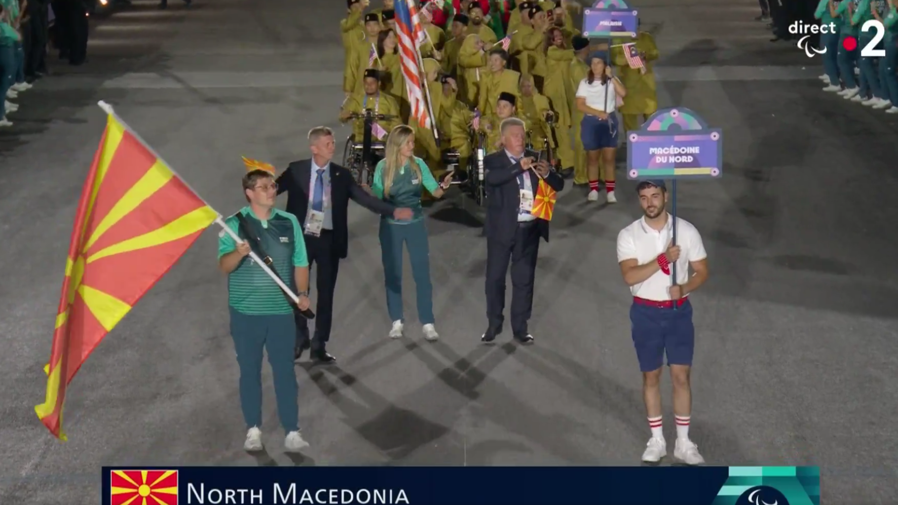 Jeux 2024 : le porte-drapeau paralympique de la Macédoine du Nord était un volontaire, voici pourquoi