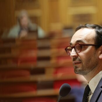 Le ministre des Comptes Publics Thomas Cazenave, le 14 novembre 2023 au Sénat