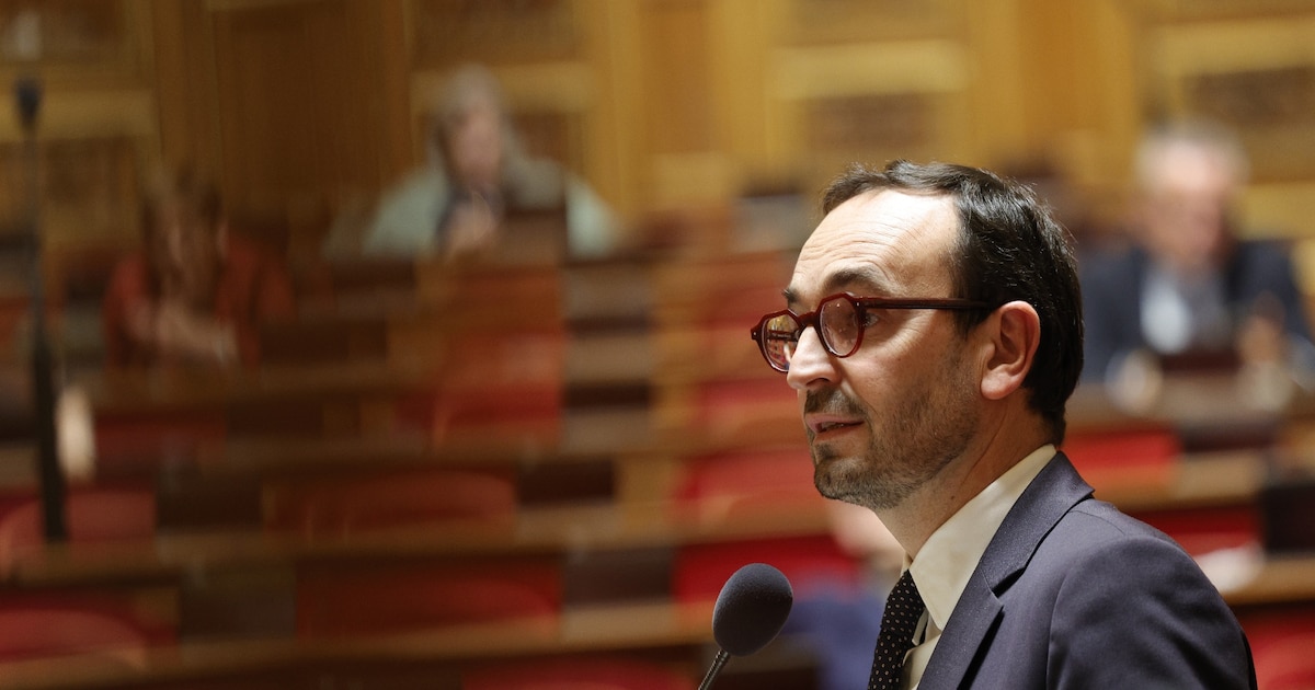 Le ministre des Comptes Publics Thomas Cazenave, le 14 novembre 2023 au Sénat