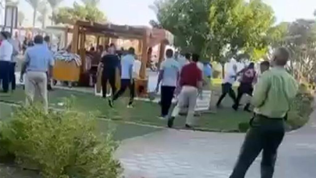 The fight broke out at a five-star resort in Taba