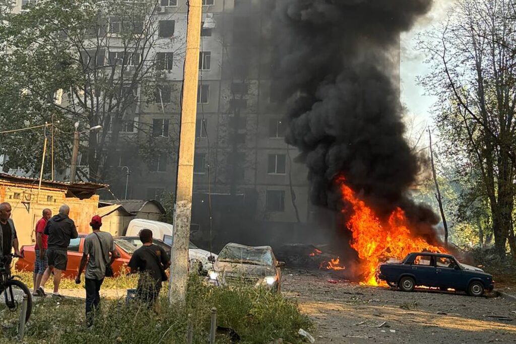 Ukraine Russia war latest: Child among dead as dozens injured in Moscow strike on Kharkiv playground