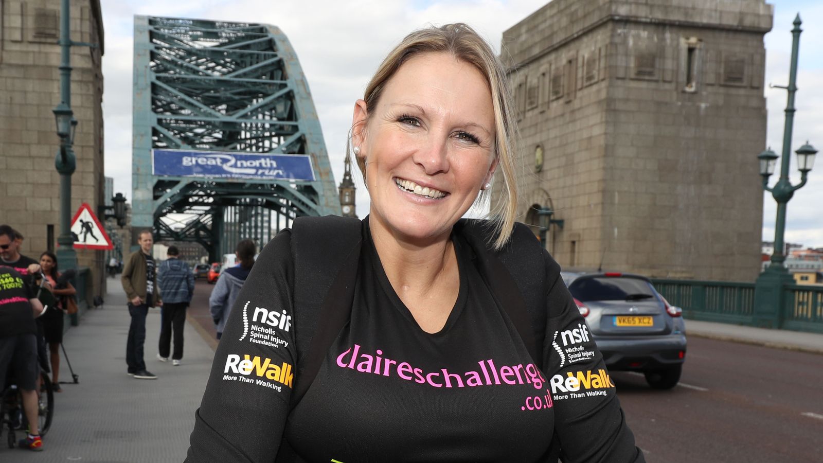 Claire Lomas during the Great North Run in 2016. File pic: PA